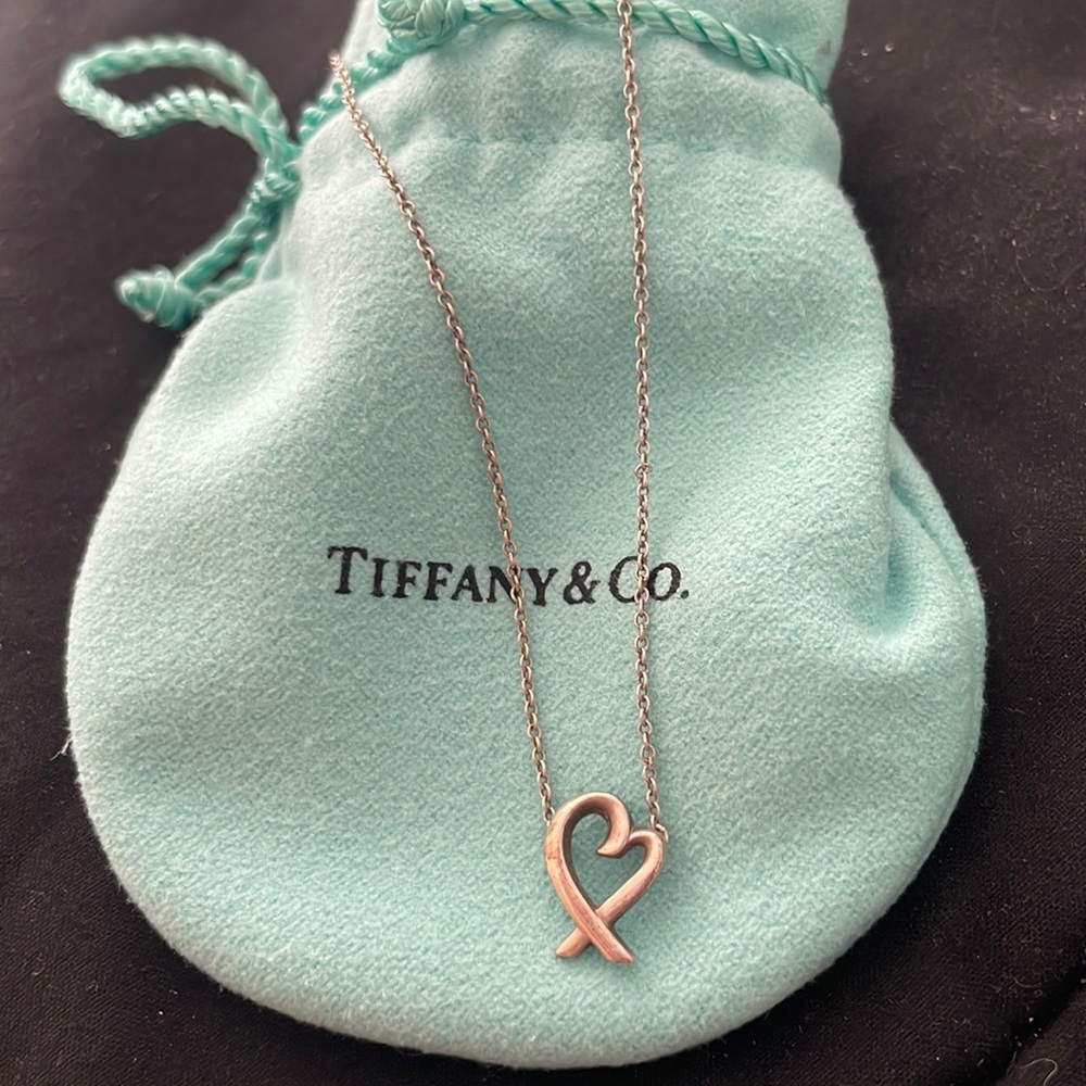 Tiffany Paloma picasso silver heart necklace